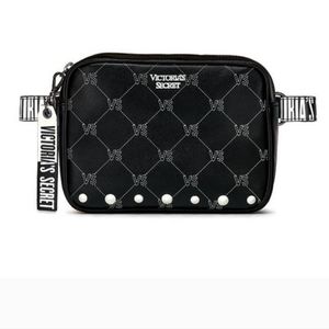 BLACK AND WHITE STUD FANNY PACK FROM VICTORIA SECRET